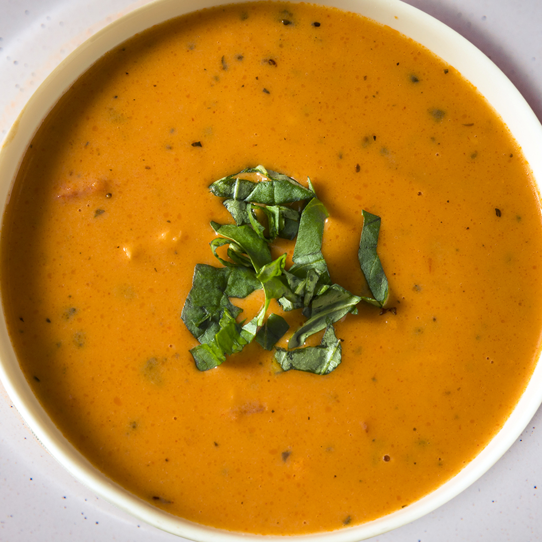 TOMATO BASIL BISQUE | Pacific Dining Car