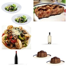 Pacific Dining Car 3-course Steak & Seafood Dinner for Two
